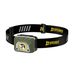 speras b9 rechargeable headlamp – 600 lumens – uv & red light
