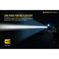 speras est plus v3 tactical flashlight kit – 3000 lumens – 800m