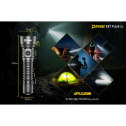 speras est plus v3 tactical flashlight kit – 3000 lumens – 800m