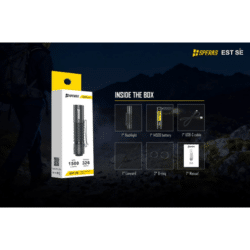 speras est se edc flashlight – 1500 lumens – 326m