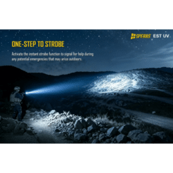 speras est uv dual-source tactical flashlight – 2300 lumens – 365nm uv