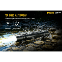 speras est uv dual-source tactical flashlight – 2300 lumens – 365nm uv