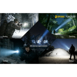 speras t217k v3 hunting flashlight kit – 3000 lumens – 1500m
