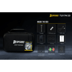 speras t217k v3 hunting flashlight kit – 3000 lumens – 1500m