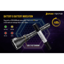 speras t217k v3 hunting flashlight kit – 3000 lumens – 1500m