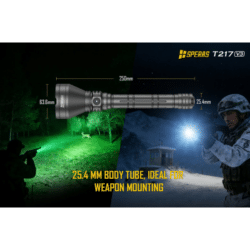 speras t217k v3 hunting flashlight kit – 3000 lumens – 1500m