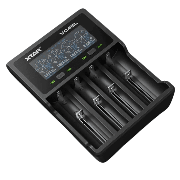 xtar vc4sl 4-bay smart battery charger & analyser