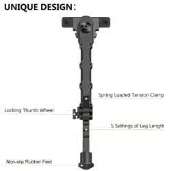 m-lok split bipod adjustable tactical stand bipod v9 light for hunting shooting