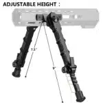 m-lok split bipod adjustable tactical stand bipod v9 light for hunting shooting