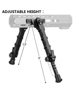 m-lok split bipod adjustable tactical stand bipod v9 light for hunting shooting
